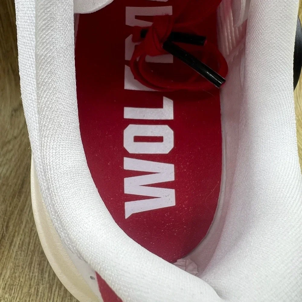 Adidas Adizero Evo SL NC State Wolfpack Mens 6 Women's 7 White Red Shoes JQ4571